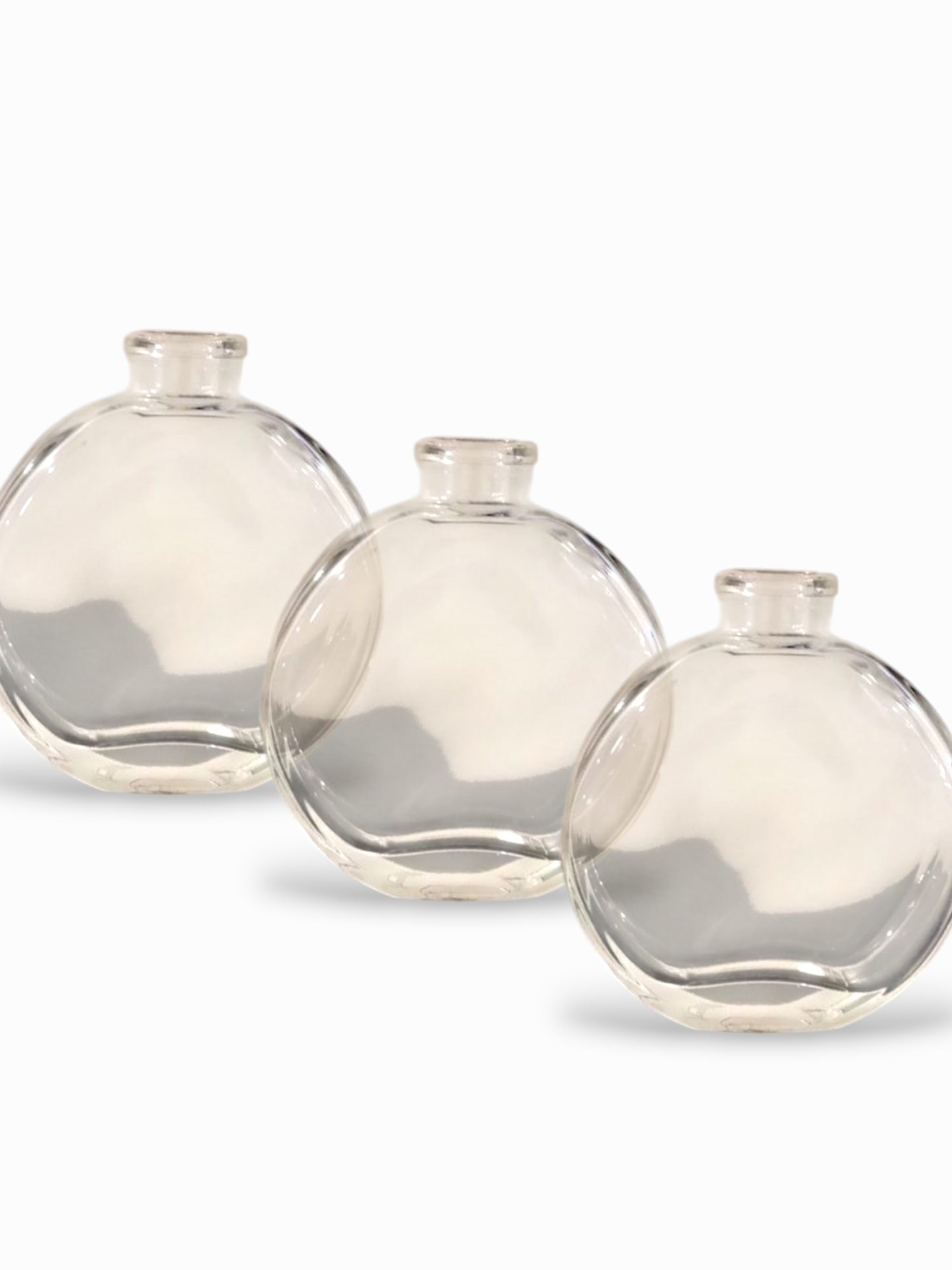 Circle Small Clear Vase-mini crafting vase-Pampas B