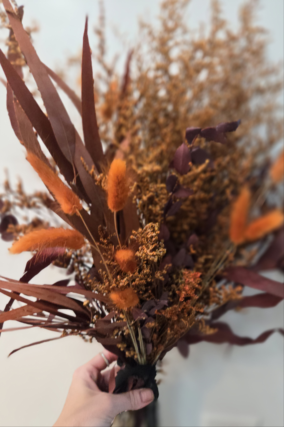 Spicy rust fall bouquet-Pampas B