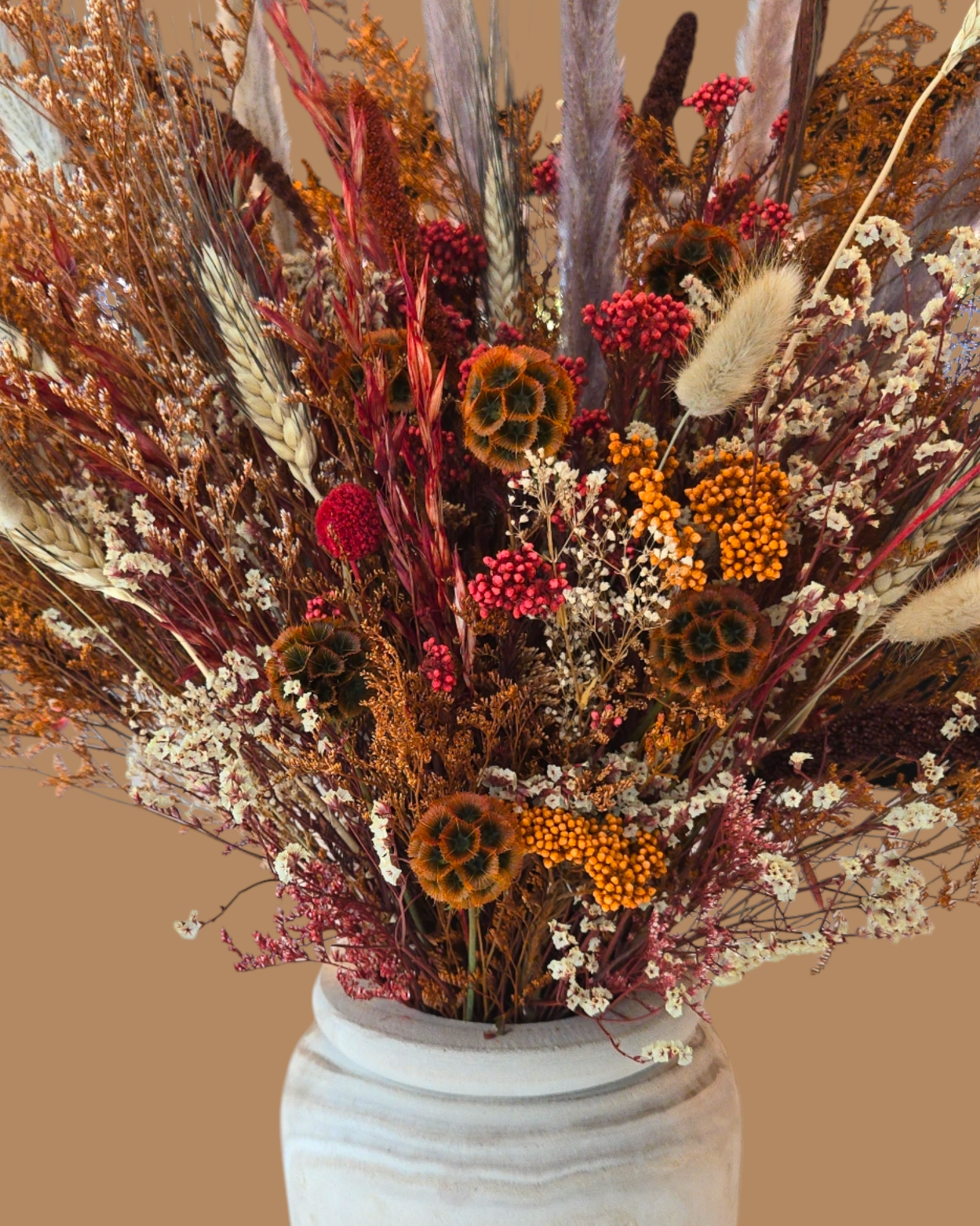 Spicy rust fall bouquet-Arrangement-Pampas B